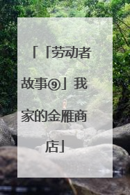 「劳动者故事⑨」我家的金雁商店