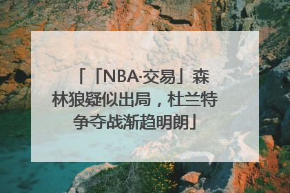 「NBA·交易」森林狼疑似出局，杜兰特争夺战渐趋明朗
