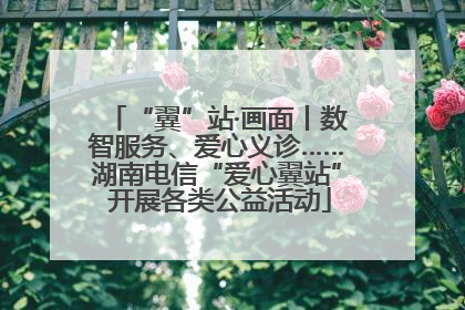 “翼”站·画面丨数智服务、爱心义诊……湖南电信“爱心翼站” 开展各类公益活动