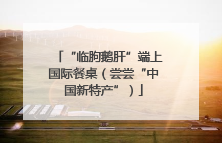 “临朐鹅肝”端上国际餐桌（尝尝“中国新特产”）
