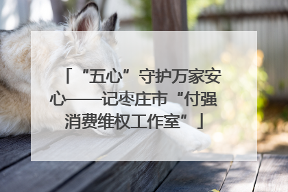 “五心”守护万家安心——记枣庄市“付强消费维权工作室”