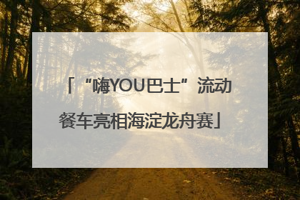 “嗨YOU巴士”流动餐车亮相海淀龙舟赛
