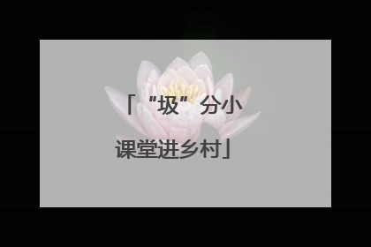“圾”分小课堂进乡村