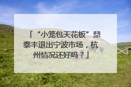 “小笼包天花板”鼎泰丰退出宁波市场，杭州情况还好吗？