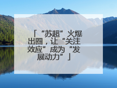 “苏超”火爆出圈，让“关注效应”成为“发展动力”