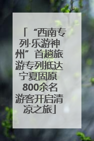 “西南专列·乐游神州”首趟旅游专列抵达宁夏固原 800余名游客开启清凉之旅
