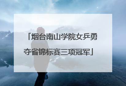 烟台南山学院女乒勇夺省锦标赛三项冠军