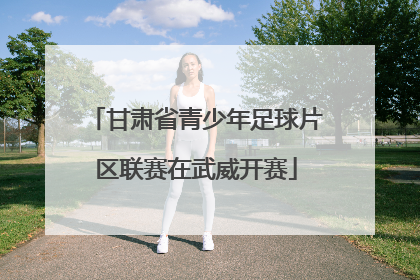 甘肃省青少年足球片区联赛在武威开赛
