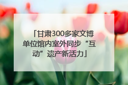 甘肃300多家文博单位馆内室外同步“互动”遗产新活力