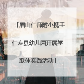 眉山仁师附小携手仁寿县幼儿园开展学联体实践活动