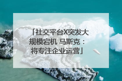 社交平台X突发大规模宕机 马斯克：将专注企业运营