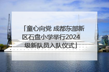 童心向党 成都东部新区石盘小学举行2024级新队员入队仪式