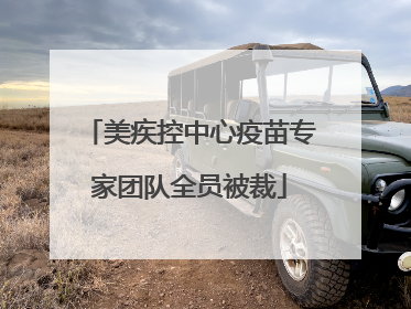 美疾控中心疫苗专家团队全员被裁