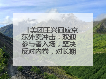 美团王兴回应京东外卖冲击：欢迎参与者入场，坚决反对内卷，对长期很有信心