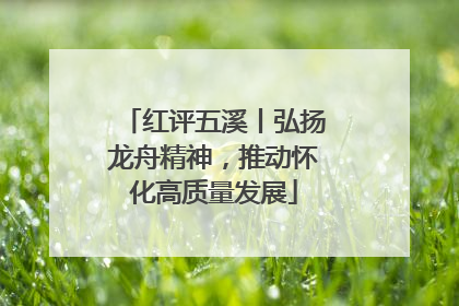 红评五溪丨弘扬龙舟精神，推动怀化高质量发展