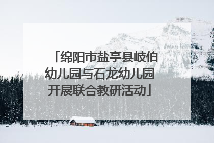 绵阳市盐亭县岐伯幼儿园与石龙幼儿园开展联合教研活动