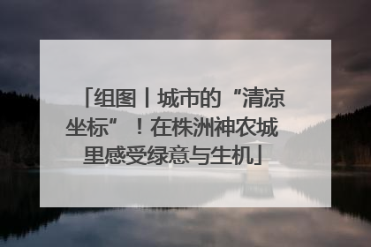组图丨城市的“清凉坐标”！在株洲神农城里感受绿意与生机