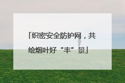 织密安全防护网，共绘烟叶好“丰”景