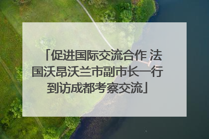 促进国际交流合作 法国沃昂沃兰市副市长一行到访成都考察交流