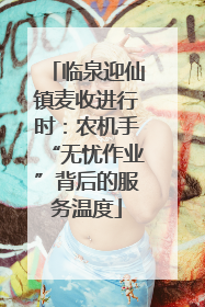 临泉迎仙镇麦收进行时：农机手“无忧作业”背后的服务温度