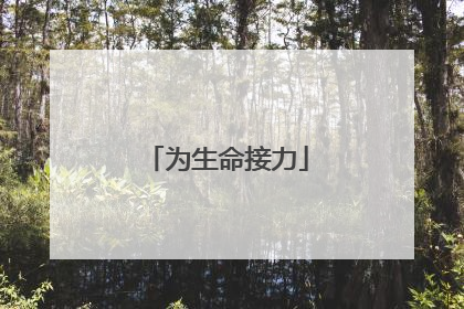 为生命接力