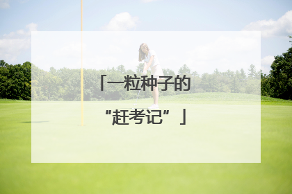 一粒种子的“赶考记”