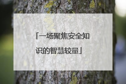 一场聚焦安全知识的智慧较量