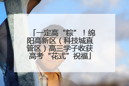 一定高“粽”！绵阳高新区（科技城直管区）高三学子收获高考“花式”祝福