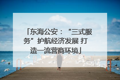 东海公安：“三式服务”护航经济发展 打造一流营商环境