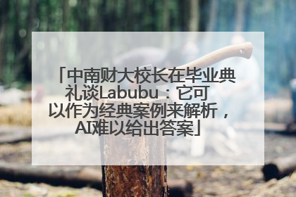 中南财大校长在毕业典礼谈Labubu：它可以作为经典案例来解析，AI难以给出答案