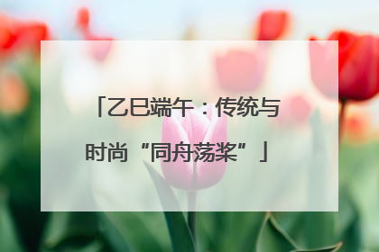 乙巳端午：传统与时尚“同舟荡桨”