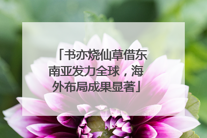 书亦烧仙草借东南亚发力全球，海外布局成果显著