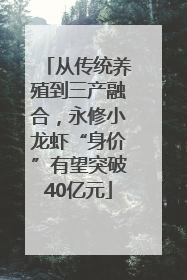 从传统养殖到三产融合，永修小龙虾“身价”有望突破40亿元