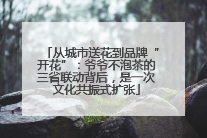 从城市送花到品牌“开花”：爷爷不泡茶的三省联动背后，是一次文化共振式扩张