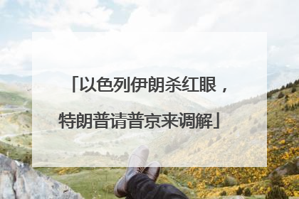 以色列伊朗杀红眼，特朗普请普京来调解