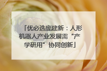 优必选庞建新：人形机器人产业发展需“产学研用”协同创新