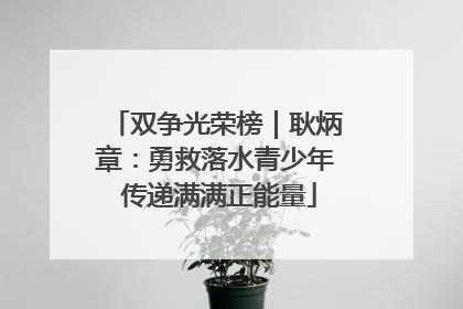 双争光荣榜｜耿炳章：勇救落水青少年 传递满满正能量