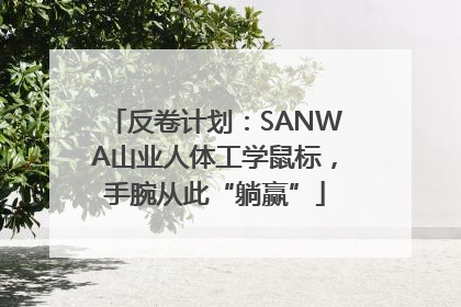 反卷计划：SANWA山业人体工学鼠标，手腕从此“躺赢”