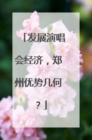 发展演唱会经济，郑州优势几何？
