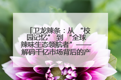 卫龙辣条：从 “校园记忆” 到 “全球辣味生态领航者”——解码千亿市场背后的产品创新与全链路破圈