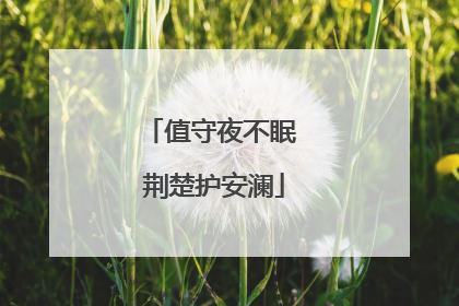 值守夜不眠 荆楚护安澜
