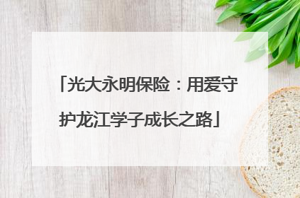 光大永明保险：用爱守护龙江学子成长之路