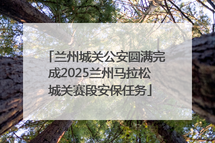 兰州城关公安圆满完成2025兰州马拉松城关赛段安保任务