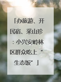 办旅游、开民宿、采山珍：小兴安岭林区群众吃上“生态饭”