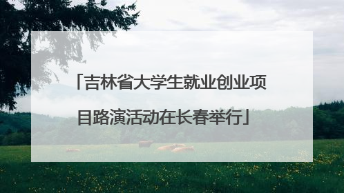 吉林省大学生就业创业项目路演活动在长春举行