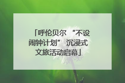 呼伦贝尔 “不设闹钟计划” 沉浸式文旅活动启幕