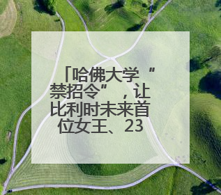 哈佛大学“禁招令”，让比利时未来首位女王、23岁伊丽莎白公主难毕业