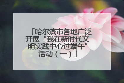 哈尔滨市各地广泛开展“我在新时代文明实践中心过端午”活动（一）