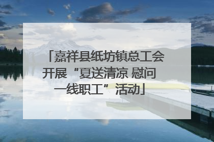 嘉祥县纸坊镇总工会开展“夏送清凉 慰问一线职工”活动