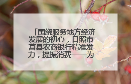 围绕服务地方经济发展的初心，日照市莒县农商银行精准发力，提振消费——为文旅注入金融动能